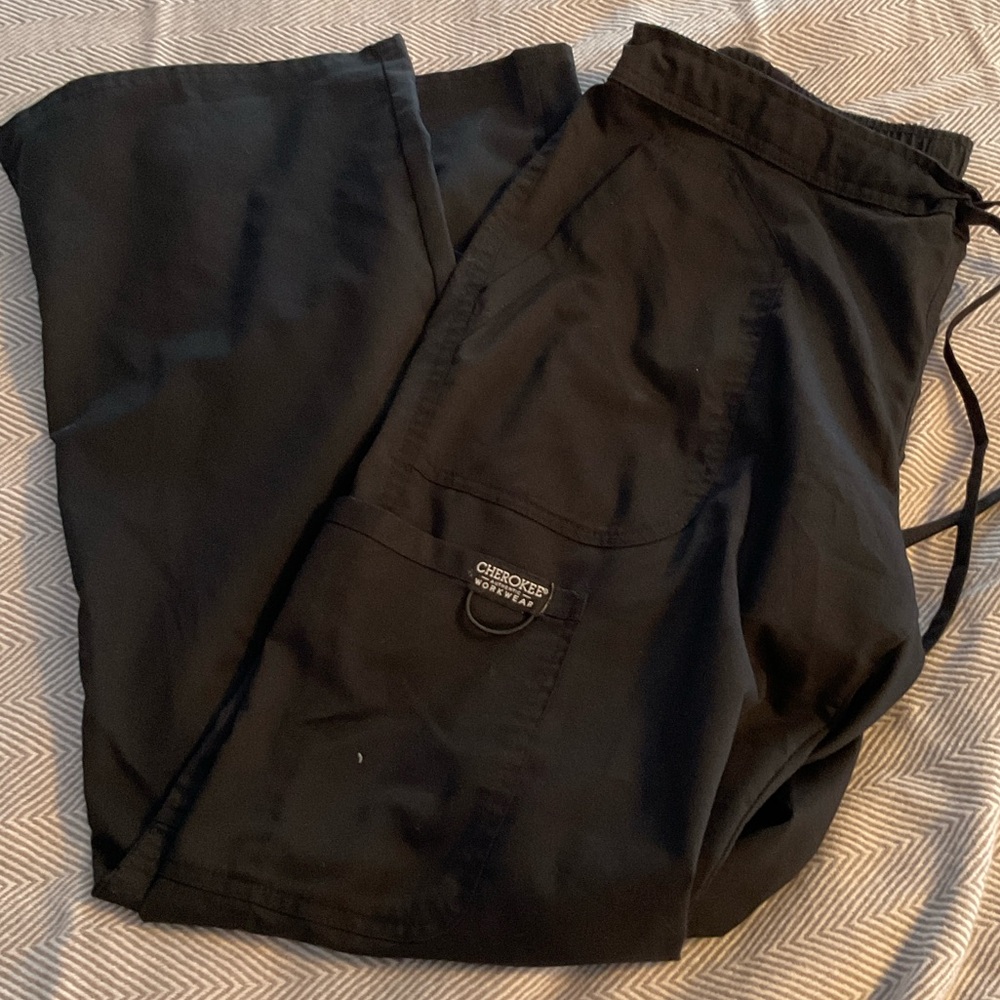 Scrub Cherokee  Black Scub Pants bottoms, small